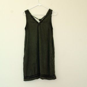 Susina olive green Tencel Dress